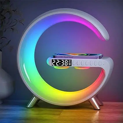 4-in-1 Multi-Function LED Night Lamp With Wireless Charging Bluetooth Speaker Techs Treasure