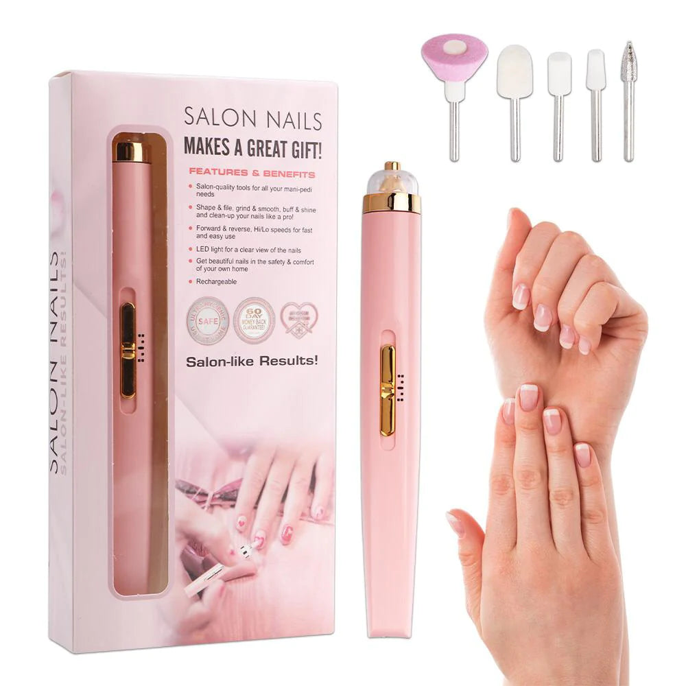 Salon Nails Kit Finishing Touch Rechargeable Techs Treasure